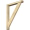 Ekena Millwork Traditional Block Rough Sawn Bracket w/ Offset Brace, Douglas Fir, 4"W x 26"D x 34"H BKT0402X26X34TRA05RDF - alternate 1